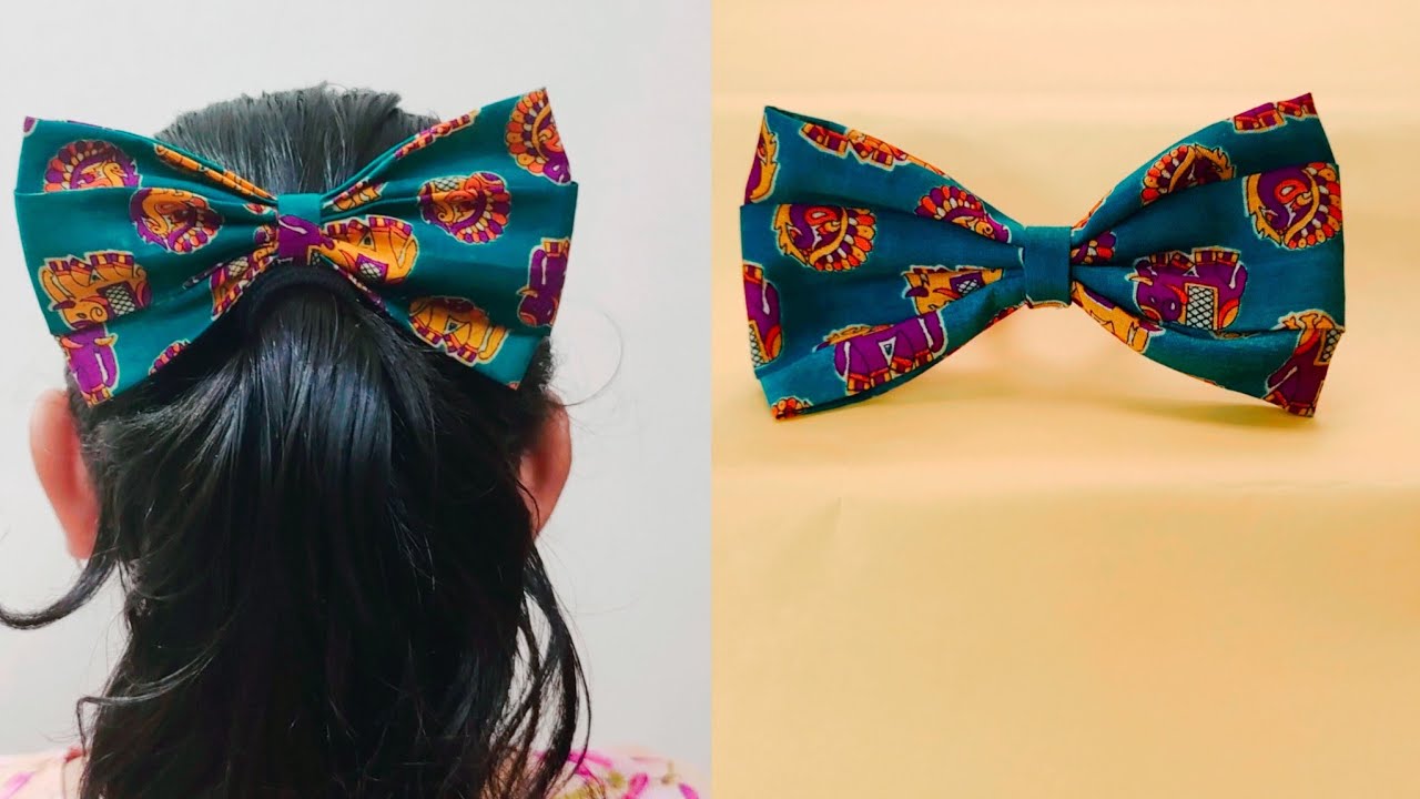 easy no sew hair bows/how to make hair bows without sewing machine