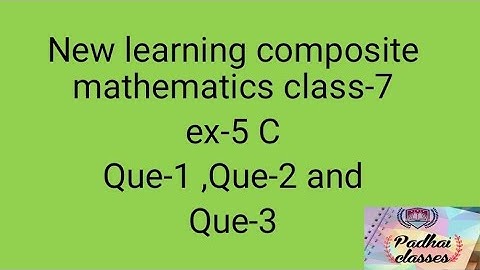 New learning composite mathematics class 7 ex 5c | S.chand maths ex 5c