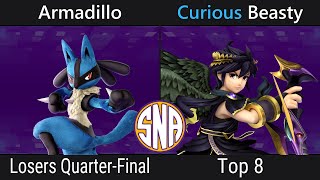 Armadillo vs Curious| Beasty - SNA5 Top 8 Losers Quarter-Final - SSBU Singles | Lucario vs Dark Pit