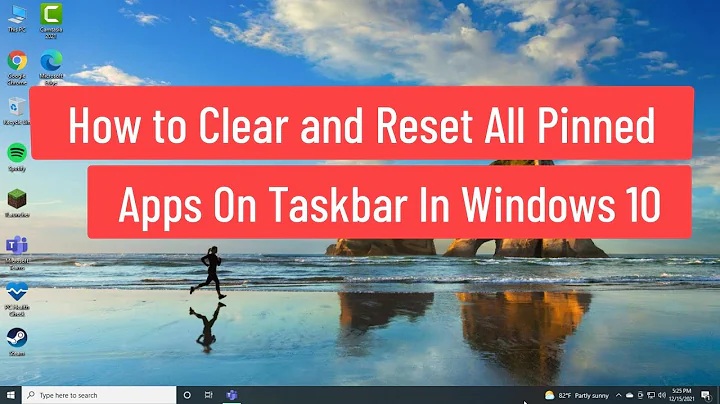 How to Clear and Reset All Pinned Apps on Taskbar in Windows 10