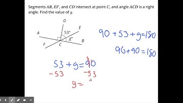 More Using Angle Relationships to Find Unknown Angles
