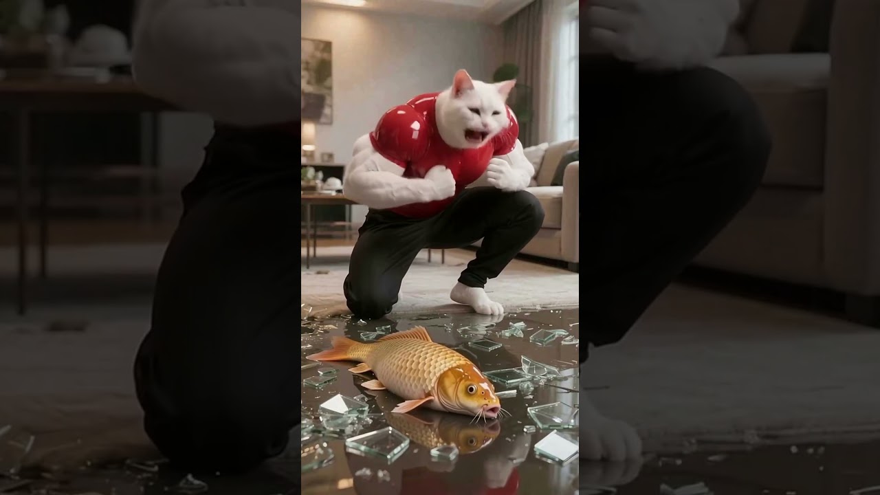 Cat Drives Muscle Dad Insane 