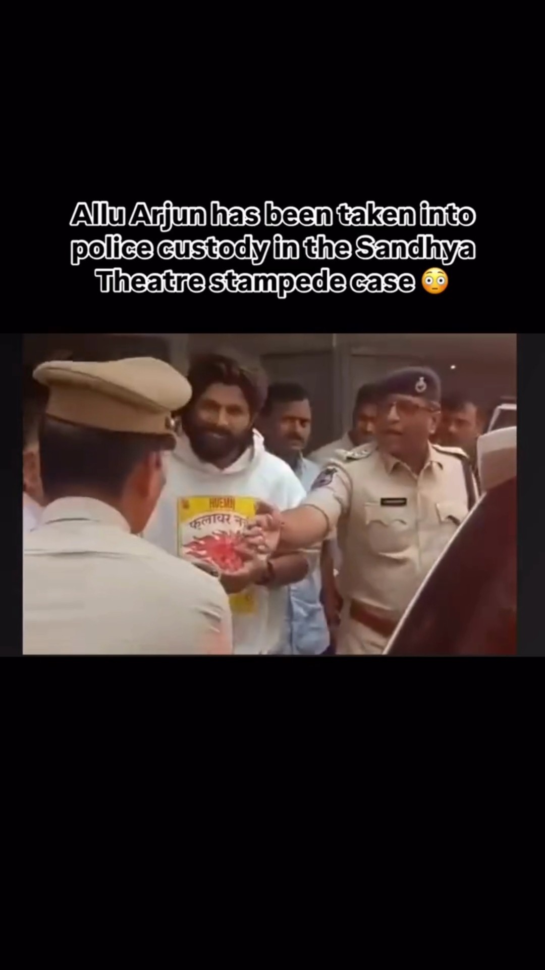 SHOCKING! Allu Arjun ARRESTED over death of a woman in Hyderabad stampede at Pushpa 2 event #shorts