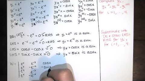 Problem 6.1.18 - Using the Wronskian, verify that the functions form a fundamental set of solutions.