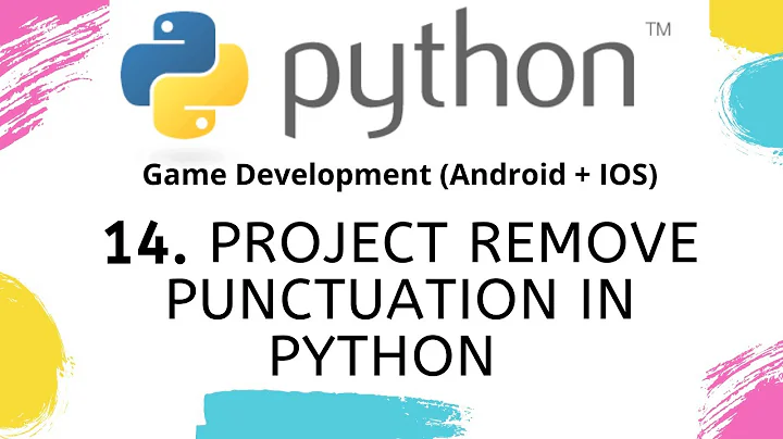 Project Remove Punctuation in Python