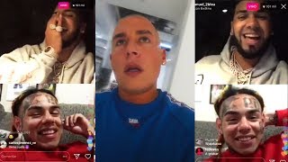 Anuel AA y 6ix9ine se burlan de Cosculluela (Video Completo)