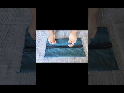 easy pouch making old clothes reuse idea old clothes recycling #shorts