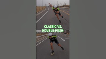 Slow motion Comparaison of SINGLE Push and DOUBLE push skating technique 👆👆 which is faster 1️⃣/2️⃣?