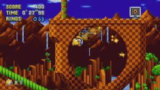 Sonic Mania Plus - Green Hill Act 2 (Ray) Speedrun