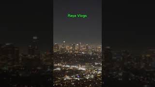 Beautiful Los Angeles LA city night view from Griffith Observatory #losangeles