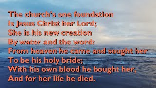 The Church's One Foundation (Tune: Aurelia - 5vv) [with lyrics for congregations]