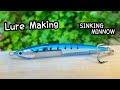 【lure making】making a Sinking Minnow