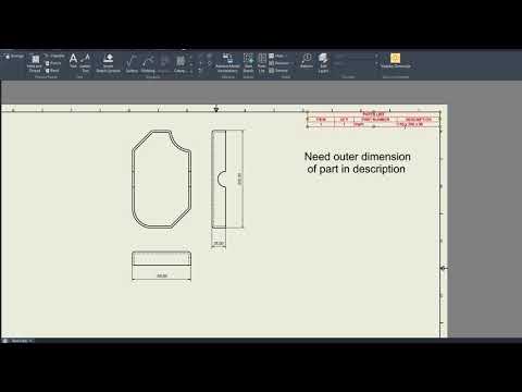 Outer dimension macro Inventor