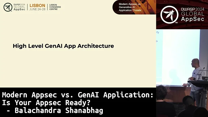 Modern Appsec vs. GenAI Application: Is Your Appsec Ready? - Balachandra Shanabhag