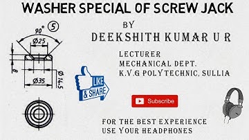 SOLID EDGE - WASHER SPECIAL OF SCREW JACK