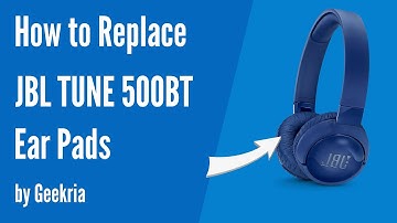 How to Replace JBL Tune 500BT Headphones Ear Pads / Cushions | Geekria
