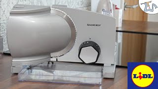 Silver Crest - Electric Multi-purpose Slicer Mod. SAS 120 C1 - Lidl - -  YouTube