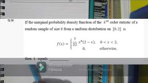 Gate statistics 2021 solution Question no. 36 and 38