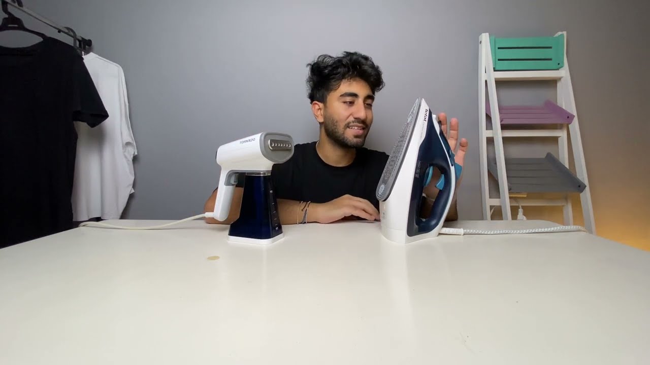 تجربه مكواة تيفال البخار المحمولة لاول مره!!