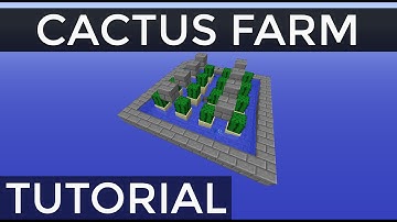 Fully Automatic Stackable Cactus Farm in Minecraft [Tutorial]