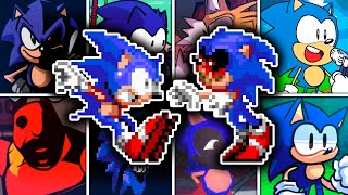 Confronting Yourself Final Zone but Different Sonic Characters Sings 🐱(Sonic.Exe FZ) - FNF Cover