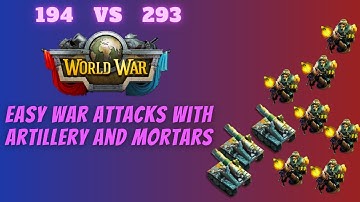 War attacks made easy | Mortar | Artillery | Paratrooper | Dominations Guide
