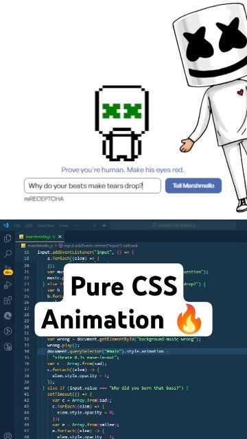 Make Marshmallow Smile CAPTCHA CSS Animation