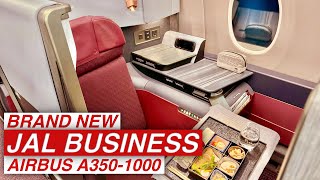 BRAND NEW Japan Airlines A3501000 Business Class  JFK New York to Tokyo Haneda review.