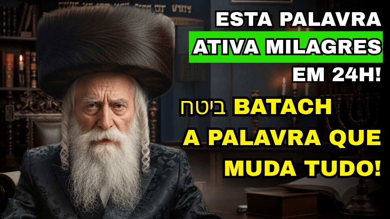 Diga Esta PALAVRA HEBRAICA E Receba MILAGRES Em 24 Horas! Sabedoria Judaica!