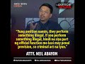 Mga miyembro ng House Committee on Justice nagtatago sa parliamentary immunity —Atty. Neil Abayon