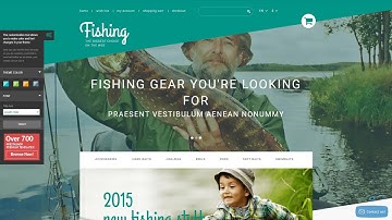 Fishing Store PrestaShop Theme by WT Website Template - 53546