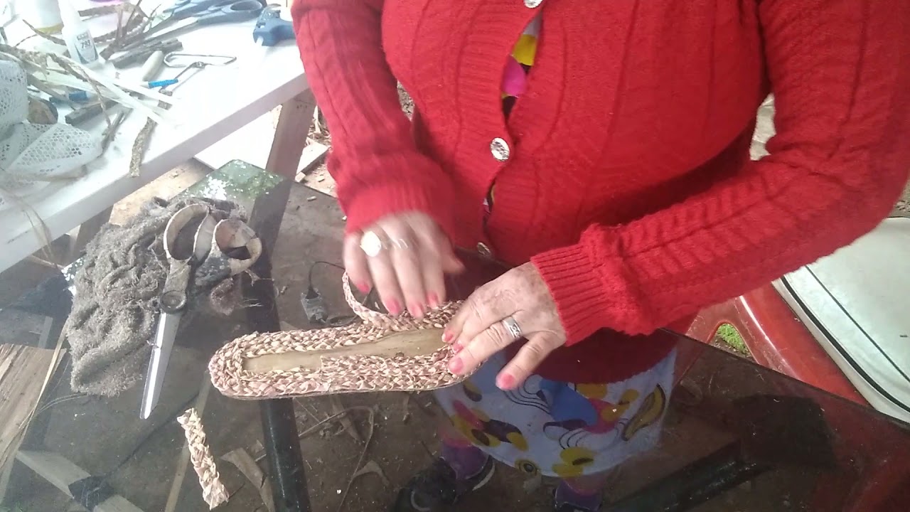 Vamos fazer/chinelo de fibra de bananeira/Faça e venda