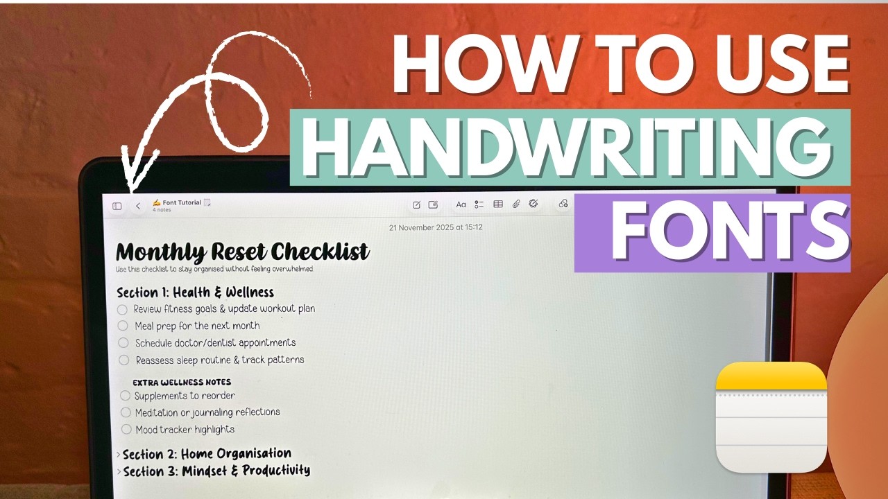How to Add Custom Fonts to Apple Notes - YouTube