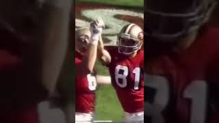 Ed McCaffrey catches his first touchdown with the Niners in 1994