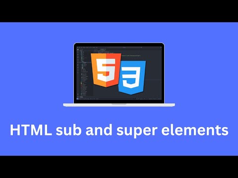 Learn HTML sub and super elements in 5 minutes 💻 | Learn HTML and CSS (2025)