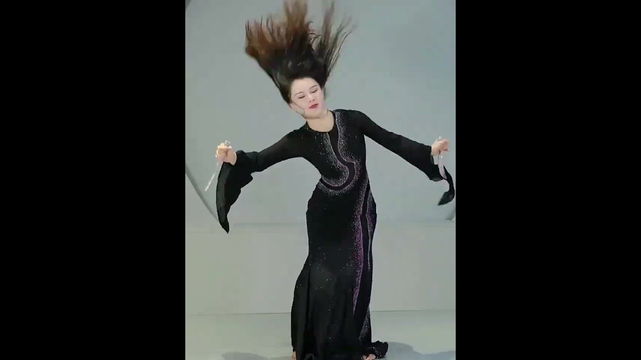 Belly Dance Sword Hotfix Rhinestone Embellished Theatrical Dagger for Iraqi Hachaa Dance #bellydance