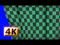 【フリー素材 / 4K】　鬼滅風カーテンが開幕/閉幕 CGアニメーション（オープニング＆エンディング用）　2160p　ブルーバック