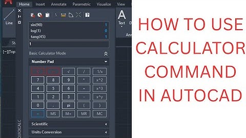 CALCULATOR COMMAND IN AUTOCAD || HOW TO USE CALCULATOR IN AUTOCAD
