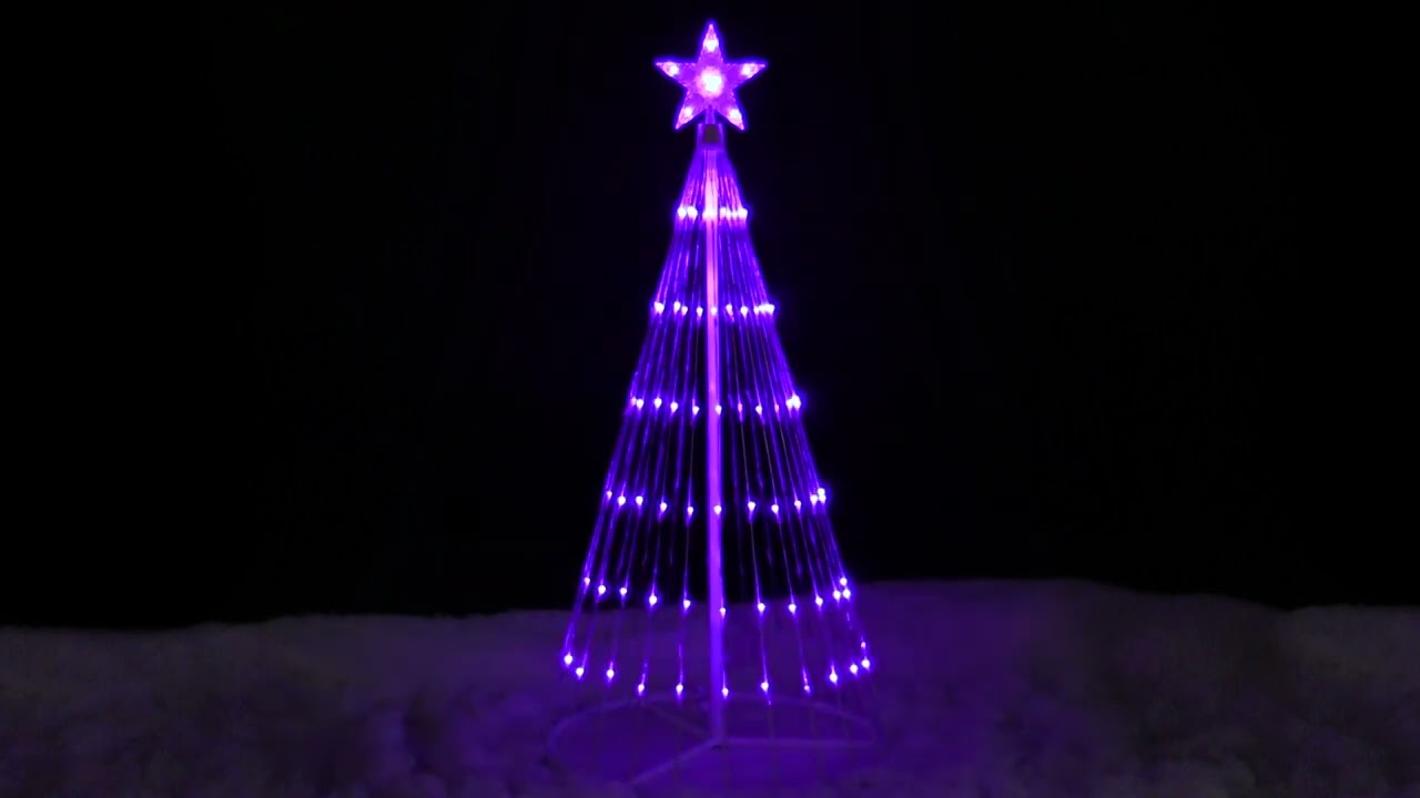 Northlight Seasonal 4ft. Purple LED Show Cone Christmas Tree