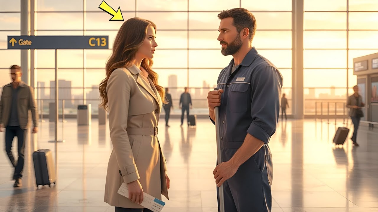 CEO Was Late for a Flight — Until a Single Dad Janitor Said One Sentence That Made Her Stay