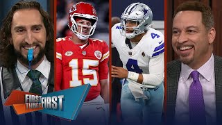 FIRST THING FIRST | Nick Wright \& Brou discuss what Chiefs and Cowboys must draft with their pick