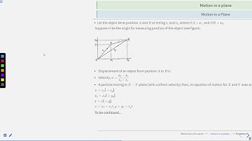 Motion in a plane theory part- 2 #SATHEE_ENGG #swayamprabha #engineeringexams