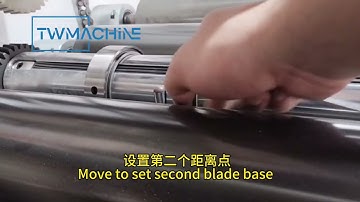 Semi-auto cutting blades setting system in High Speed slitting machine #slitter #slittingmachine