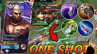 PAQUITO NEW SEASON FULL DAMAGE BUILD! (MUST TRY) | PAQUITO TOP GLOBAL BUILD