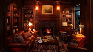 Cozy Reading Room ASMR Ambience  Paper Flipping, Page Turning Sounds, Creaking, Fireplace Sounds