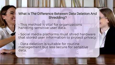 What Is The Difference Between Data Deletion And Shredding? - Everyday-Networking