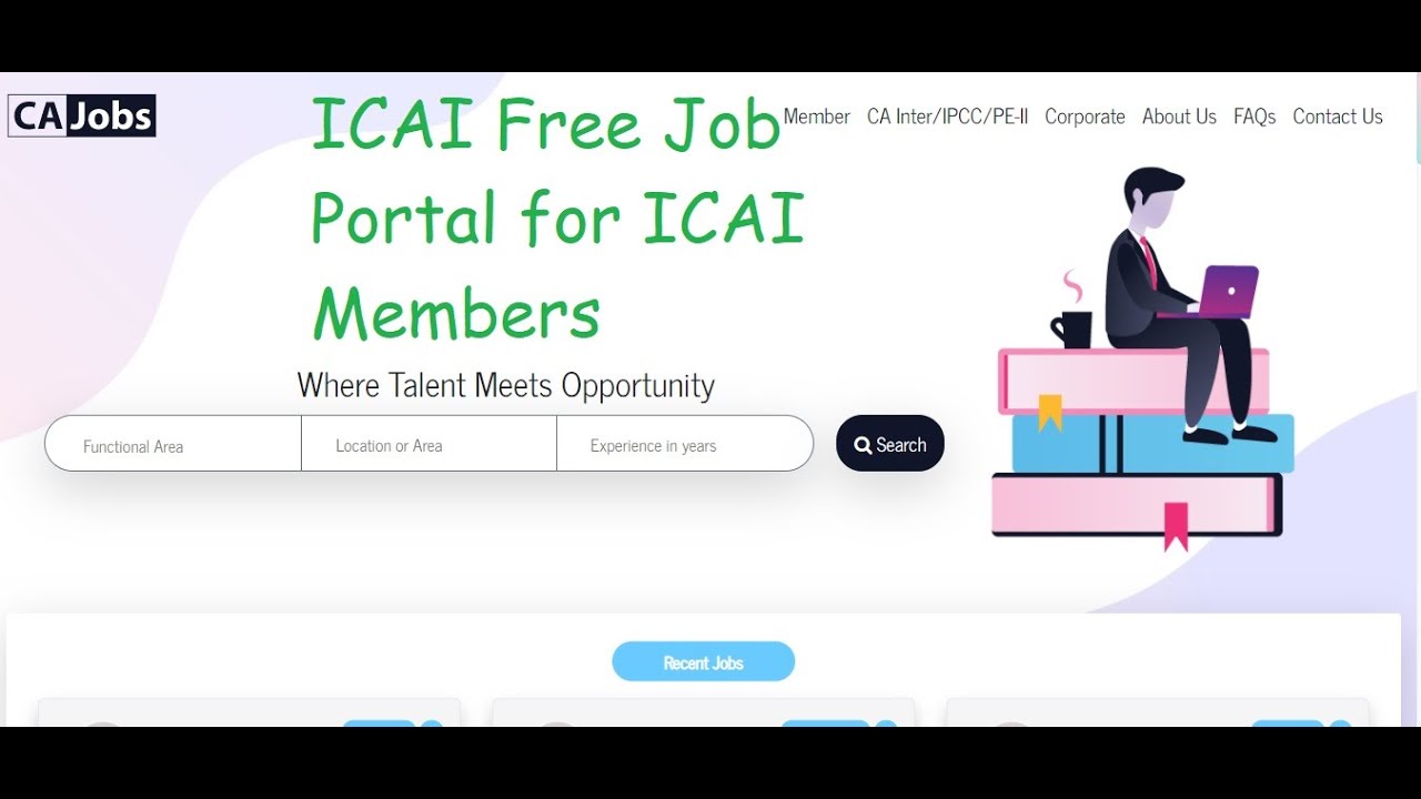 ICAI free Job Portal for Chartered Accountant Job opportunities https