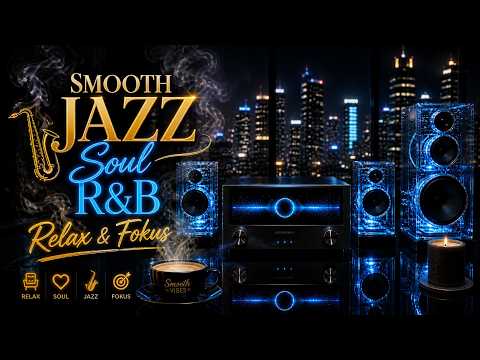 Smooth Jazz & Soul R&B 24/7 🎷 Midnight Jazz Lounge | Relaxing Instrumental Vibes