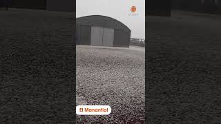 IMPRESIONANTE caída de GRANIZO al sur de Córdoba