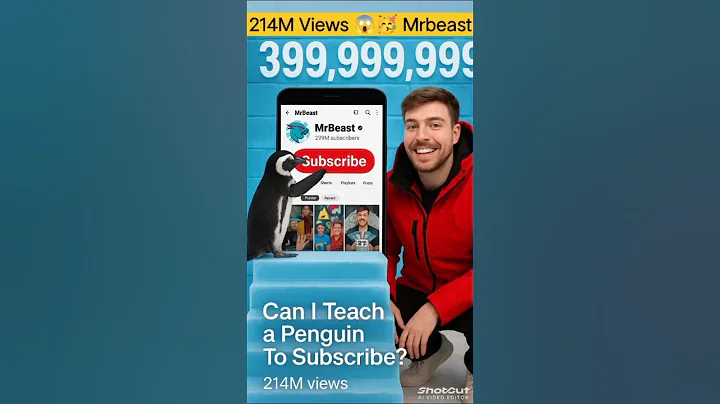 😱Can I Teach a Penguin To🐬Subscribe?#shortvideo #viralshorts #ytshorts #mrbeast #can #penguin🔥